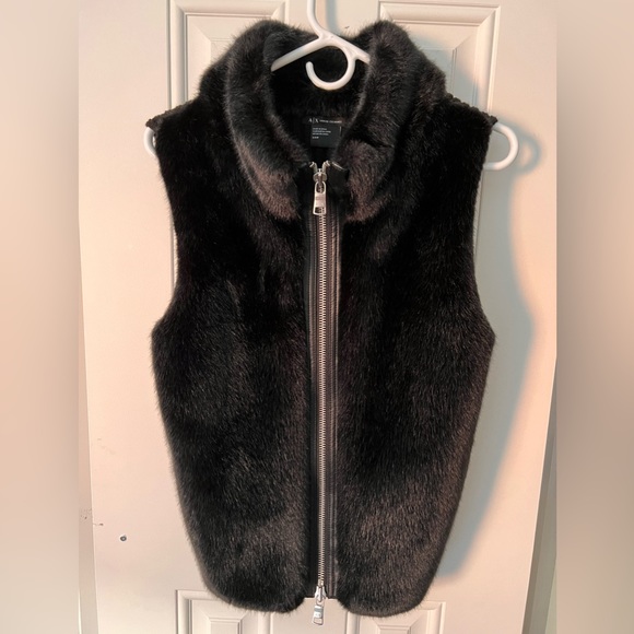ARMANI EXCHANGE. faux fur vest - Picture 1 of 3